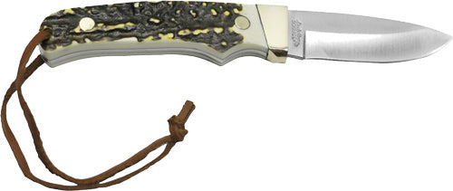 Uncle Henry Knife Staglon 2.8" Blade W/leather Sheath