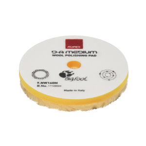 RUPES D-A Medium Wool Polishing Pad 160mm - Yellow