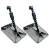 Smart Tabs SX Trim Tabs by Lectrotab 9.5" x 10" f/16'-18' Boats w/60lb Actuators - 60-150HP - Gunmetal Grey