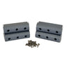 Caliber BunkWrap End Cap 2x6" Grey Accessory Kit w/Stainless Steel Hardware *4-Pack