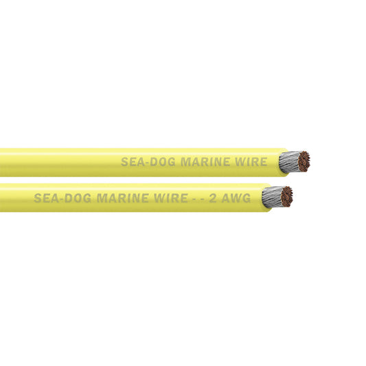 Sea-Dog 2 AWG Yellow Battery Cable - 25'