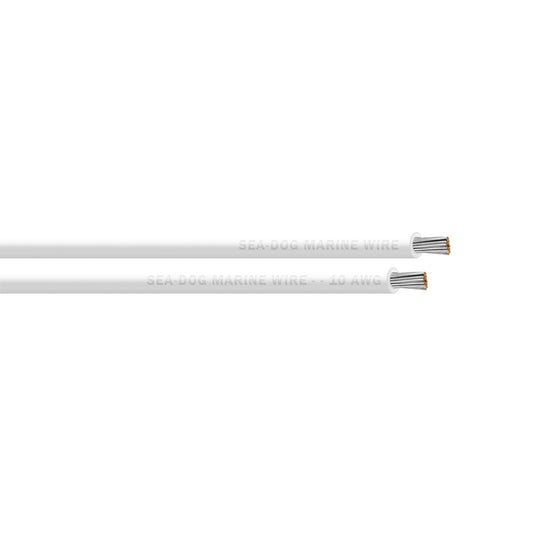 Sea-Dog 10 AWG White Primary Wire - 25'
