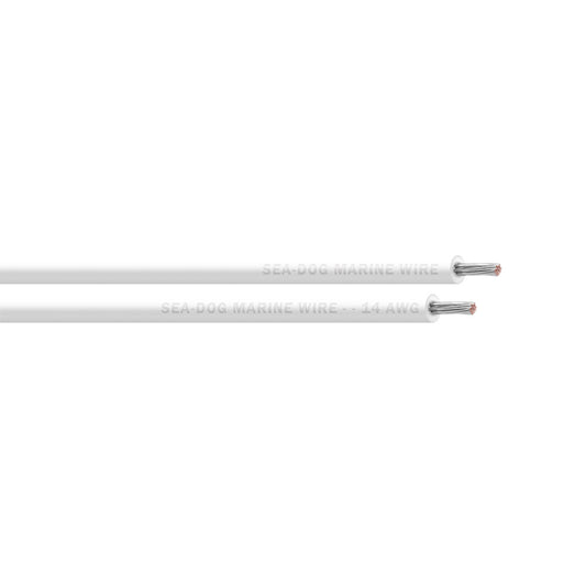 Sea-Dog 14 AWG White Primary Wire - 25'
