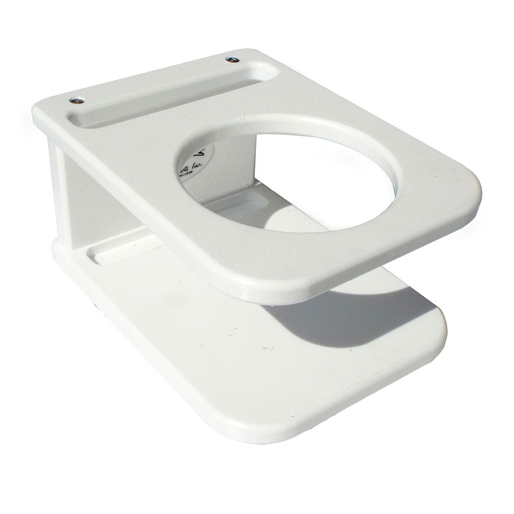 Deep Blue Marine Side Mount Single Drink Holder - Suction Cup Mount - White