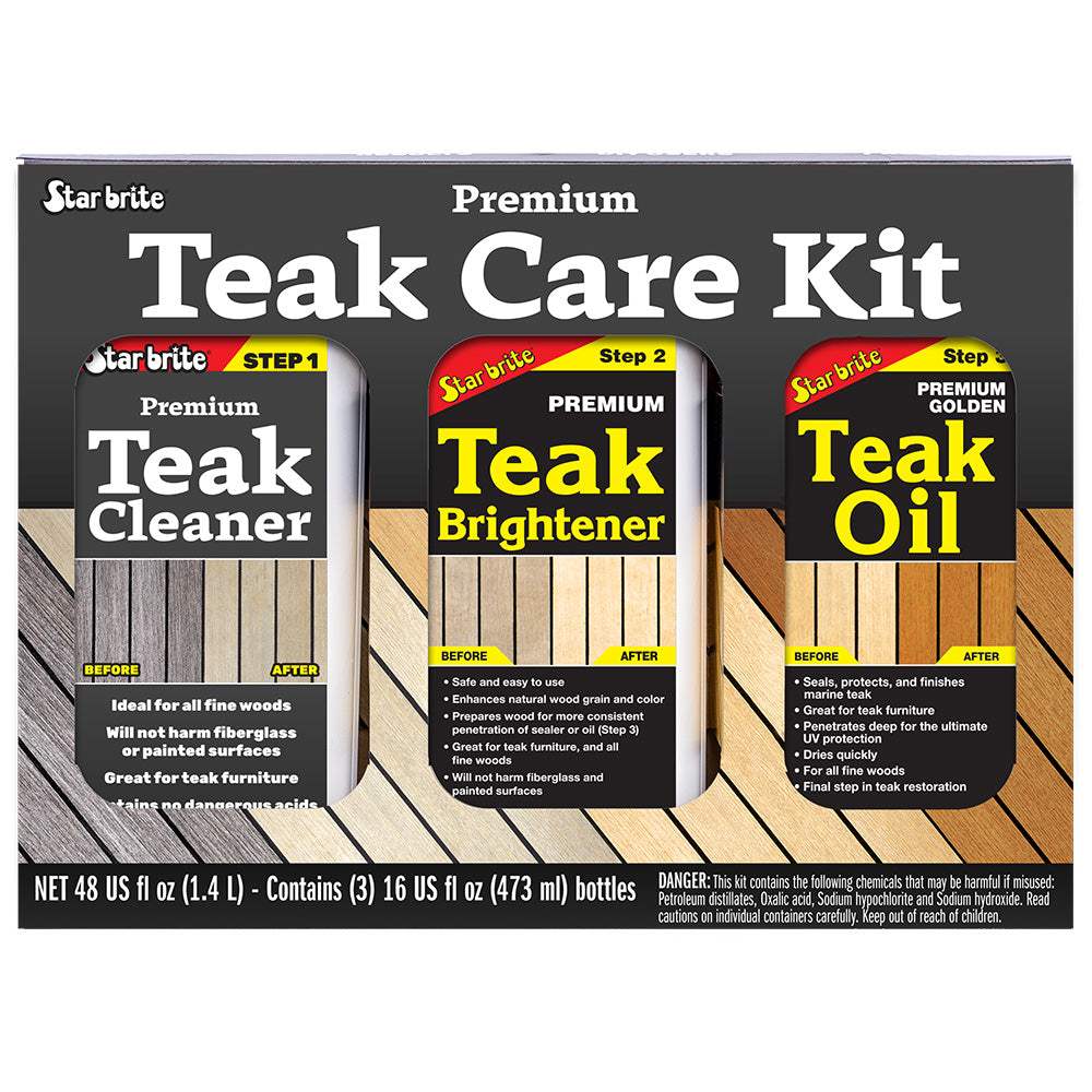 Star brite Premium Teak Care Kit - 16 oz