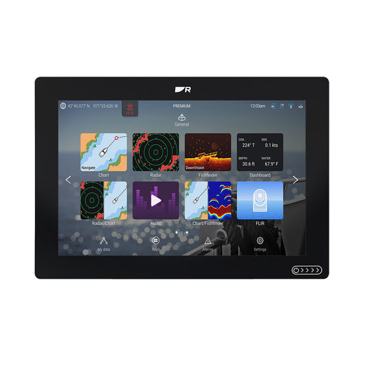 Raymarine Axiom 2 RV 12" Chartplotter/Fishfinder w/RealVision 3D Sonar & Lighthouse North America Chart - No Transducer