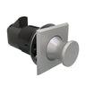 Southco Push-To-Close Latch - Square Housing - Satin Housing - Satin Knob