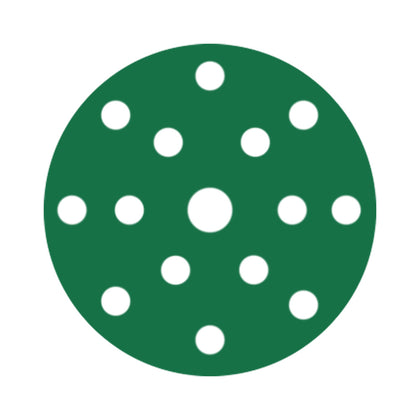 RUPES PROCUT Film Abrasive Discs 150mm (6") - 15 Holes - P80 Grit *Box of 50pcs