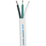 Ancor White Triplex Cable - 10/3 AWG - White/Black/Green *Sold by the Foot