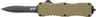 Schrade Knife Uproar D/A OTF 3" D2 Bayonet Point Fde/black