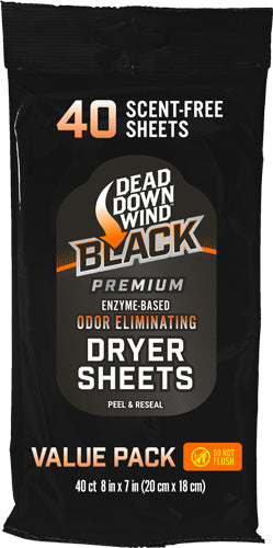 DDW Black Premium Dryer Sheets 40ct