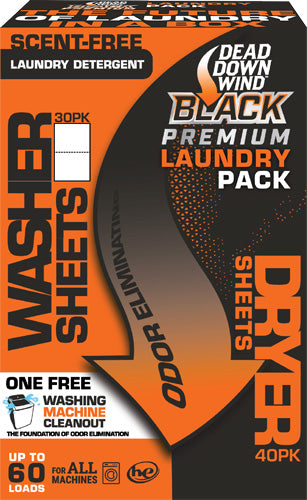 DDW Black Premium Laundry KIT Detergent/dryer Sheet Combo