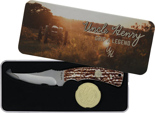 Uncle Henry Knife Sharpfinger Challenge Coin Promo Q4 26'<