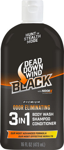 DDW Black Premium 3-in-1 Body Wash/shampoo/conditioner 16oz