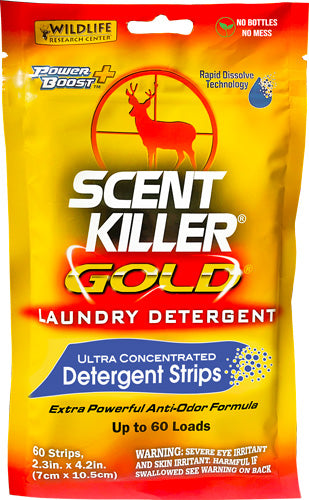 WRC Clothing Wash Scent Killer Gold Laundry Strips 60ct