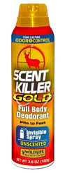 WRC Deordorant Spray Scent Killer Gold 3.6oz Spray