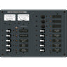 Blue Sea 8068 DC 13 Position Toggle Branch Circuit Breaker Panel - White Switches