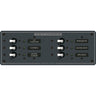 Blue Sea 8097 AC 6 Position Toggle Circuit Breaker Panel - White Switches