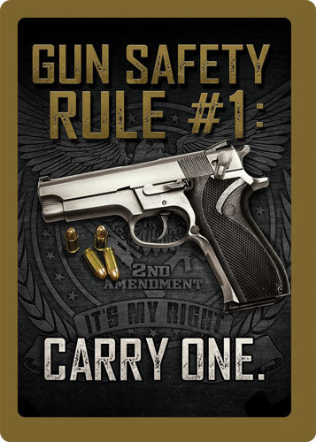 Rivers Edge Sign 12"x17" "gun Safety"