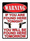 Rivers Edge Sign 12"x17" "warning IF You're Found Here"