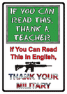 Rivers Edge TIN Sign 12"x17" "IF YOU CAN Read This Sign"
