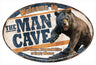 Rivers Edge MAN Cave Bear TIN Sign