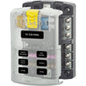 Blue Sea 5025 ST Blade Fuse Block w/Cover - 6 Circuit w/Negative Bus