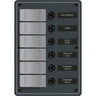 Blue Sea 8053 Slate Grey - 6 Position - Vertical