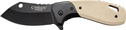 Camillus Chonk Drop Point 2.75" SS Blade G10 Handle TAN