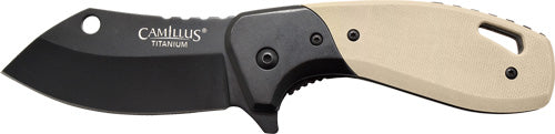 Camillus Chonk Drop Point 2.75" SS Blade G10 Handle TAN