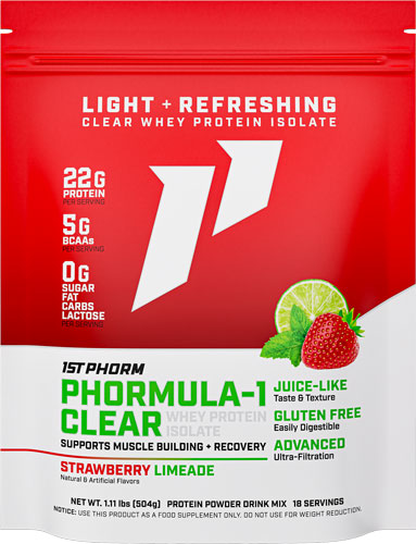 1ST Phorm Phormula 1 Clear Protein Powder Straw Limeade