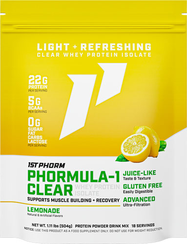 1ST Phorm Phormula 1 Clear Protein Powder Lemonade