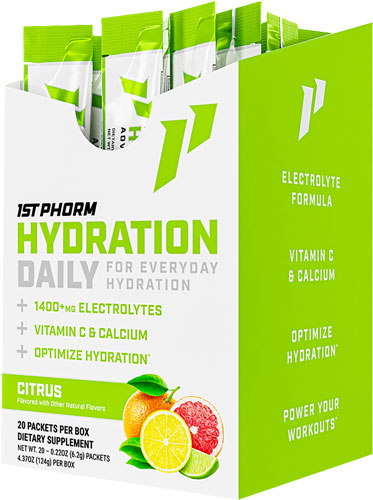 1ST Phorm Hydration Sticks Citrus 20 Count
