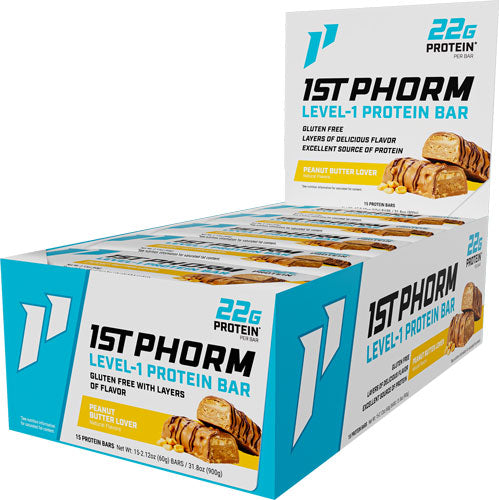 1ST Phorm Level 1 BAR Peanut Butter Lover 15 Bars