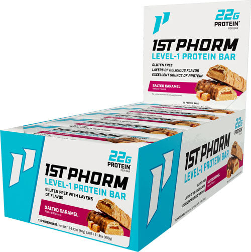 1ST Phorm Level 1 BAR Salted Caramel 15 Bars