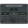 Blue Sea 8367 AC Rotary Switch Panel 30 Ampere 2 Positions + OFF, 2 Pole