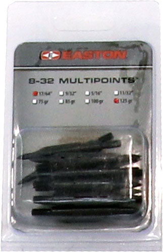 Easton Multi Points 125 Grain 17/64" 12 Pack Field Points