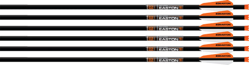 Easton Xbow Bolt 9MM Carbon 22" W/3" Vanes Half Moon 6-pk