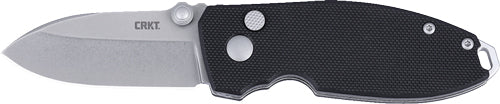 Crkt Squid 2.2" Fine Edge Black/ss Button Lock D2