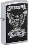 Zippo Windproof Lighter Eagle Right TO Bear Arms
