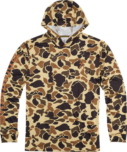 Browning Hooded L-sleeve Tech T-shirt Vintage TAN MED