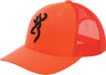 Browning CAP Proof Blazeorange W/buckmark Mesh Back MID Prfle