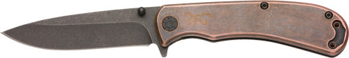 Browning Knife Rivet Folder 3" Copper W/finger Flipper