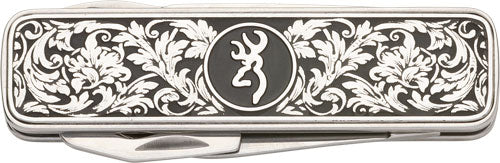 Browning Knife Morgan Folder Multi Function Scroll Engraved