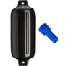 Polyform G-6 Twin Eye Fender 11" x 30" - Black w/Adapter