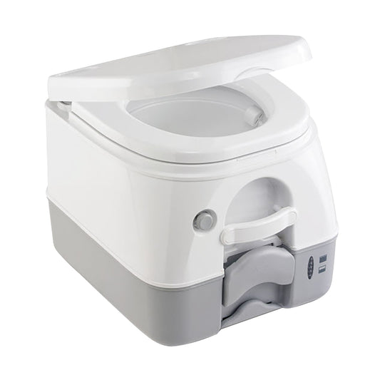 Dometic™ 974 Portable Toilet w/Mounting Brackets -2.6 Gallon - Grey