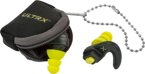 Ultrx Shift Adjustable Protection EAR Plugs Gray/yell