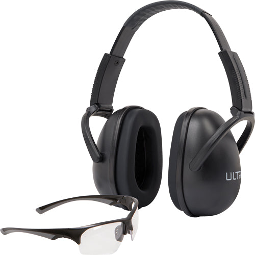 Ultrx Blocker EAR & EYE Combo 23db Black Muff/clear Eyes