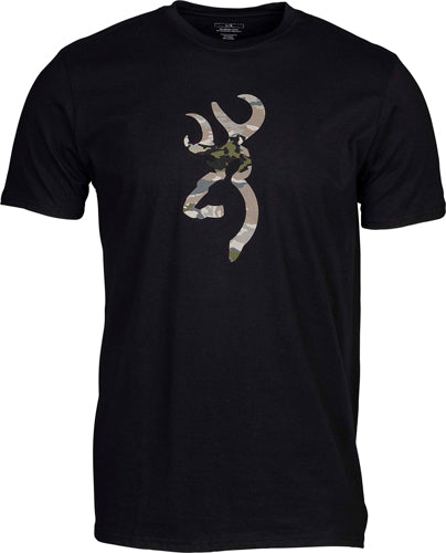 Browning SS T-shirt Camo Buckmark Black/ovix Xxlarge