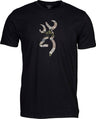 Browning SS T-shirt Camo Buckmark Black/ovix Xxlarge